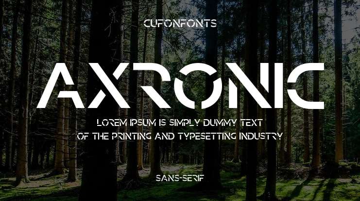 AXRONIC Font