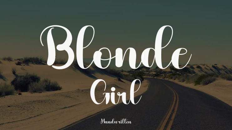 Blonde Girl Font