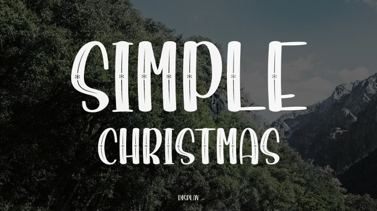 Simple Christmas Font
