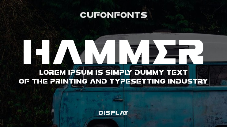 HAMMER Font