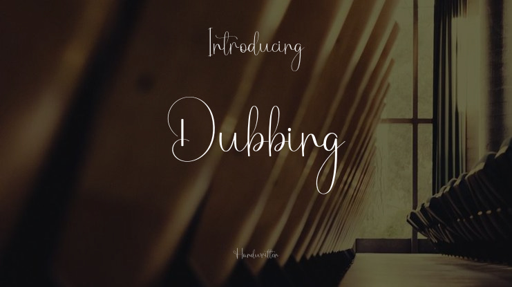Dubbing Font