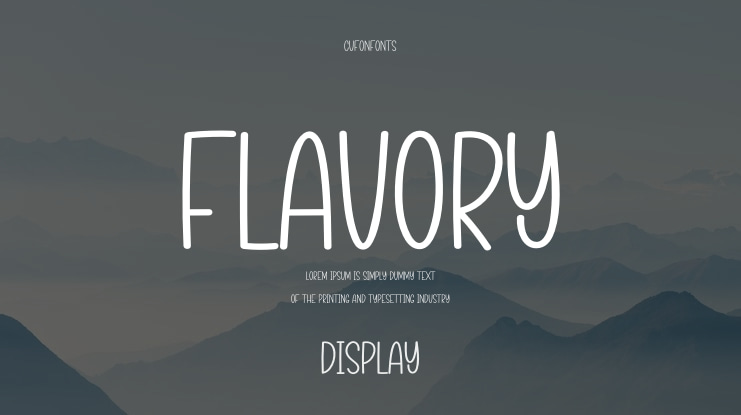 Flavory Font