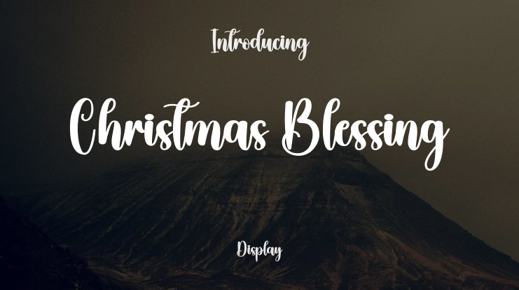 Christmas Blessing Font