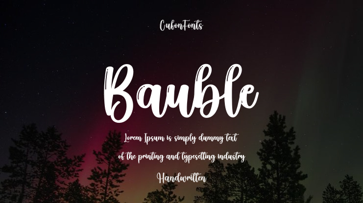 Bauble Font