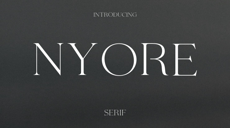 NYORE Font