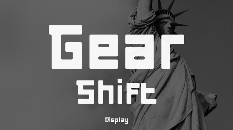 Gear Shift Font Family