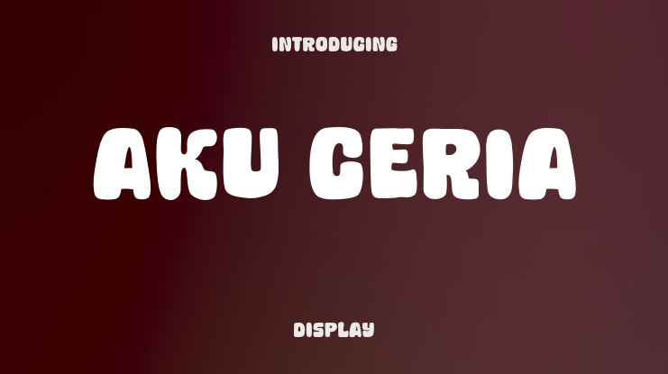 Aku Ceria Font