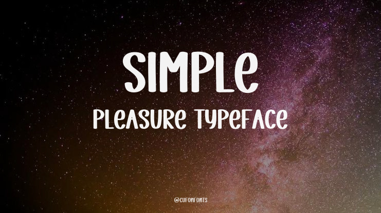 Simple Pleasure Font