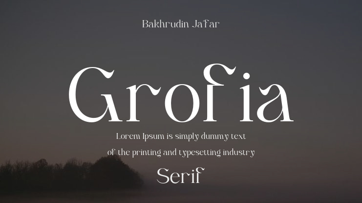 Grofia Font Family