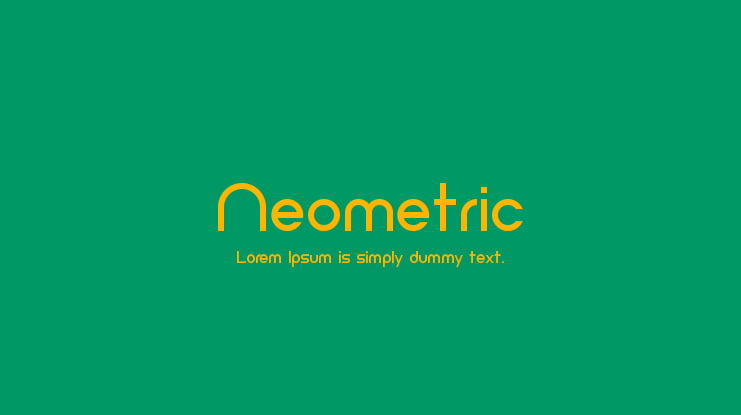 Neometric Font