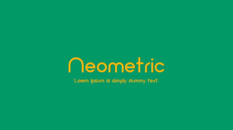 Neometric Font