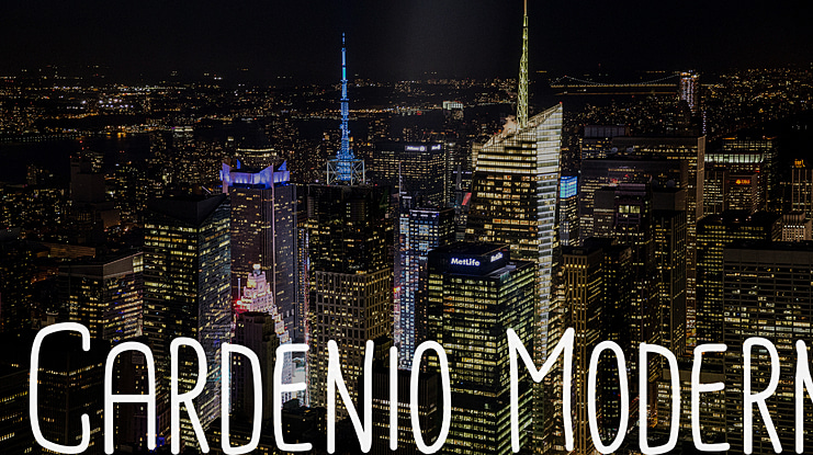 Cardenio Modern Font