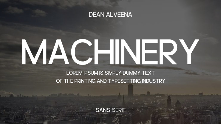 Machinery Font