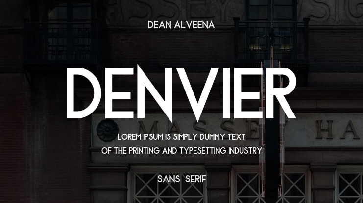Denvier Font