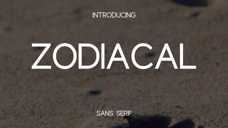 Zodiacal Font