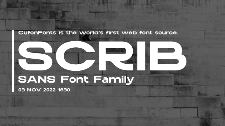 SCRIB SANS Font