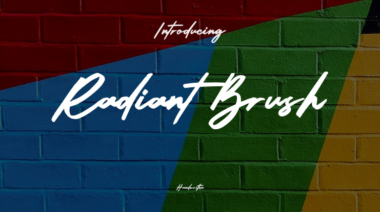 Radiant Brush Font