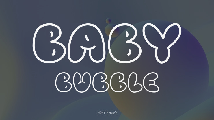 Baby Bubble Font