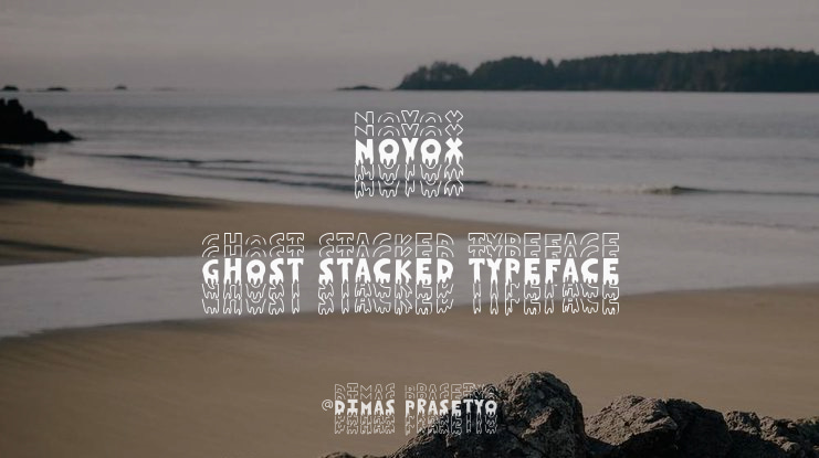 Novox Ghost Stacked Font