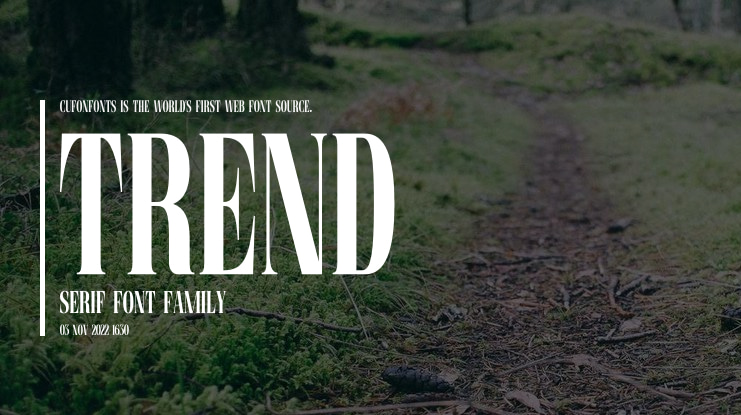 Trend Serif Font