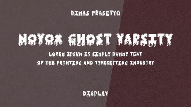Novox Ghost Varsity Font