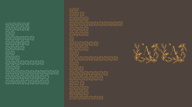 Sweet Lily Monogram Font