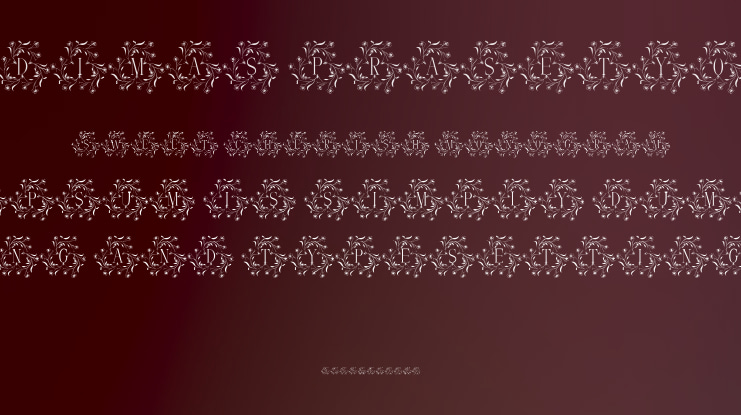 Sweet Cherish Monogram Font