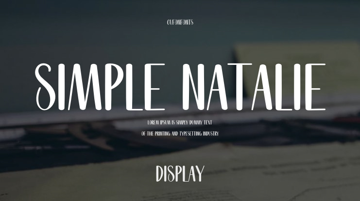 Simple Natalie Font