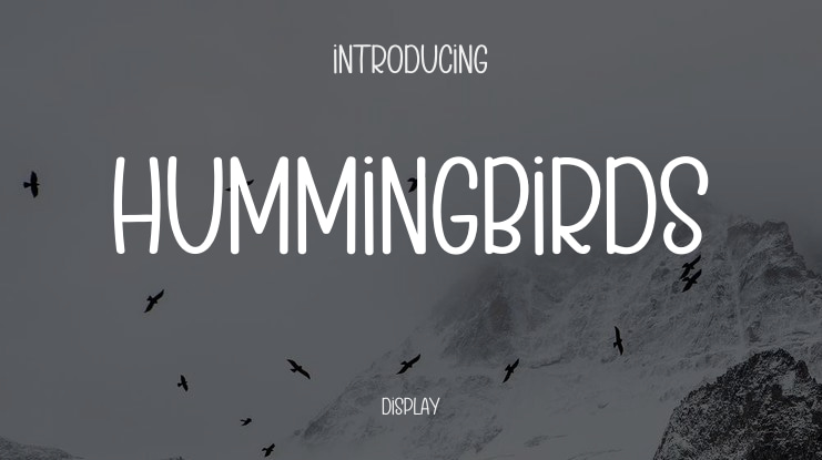 HUMMINGBIRDS Font
