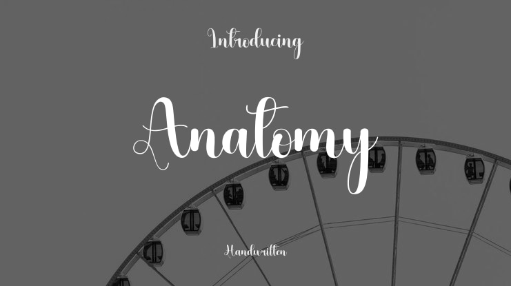 Anatomy Font
