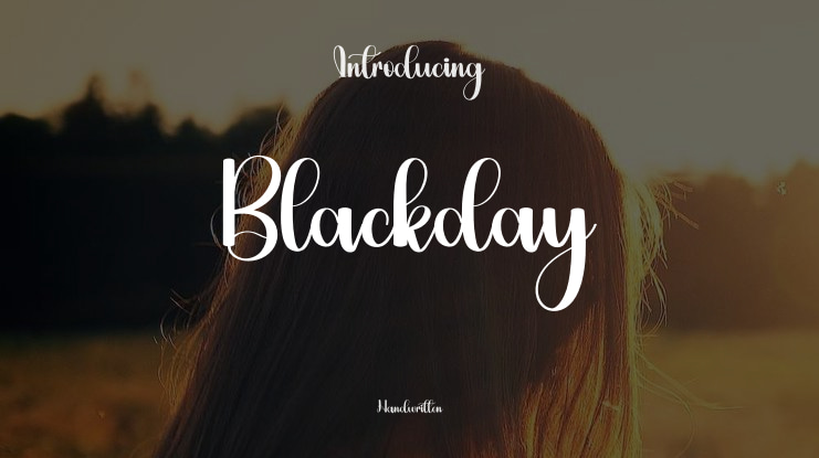 Blackday Font