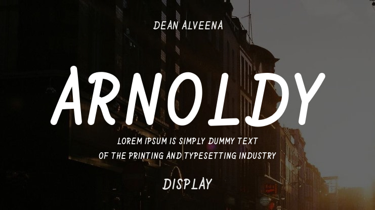 Arnoldy Font