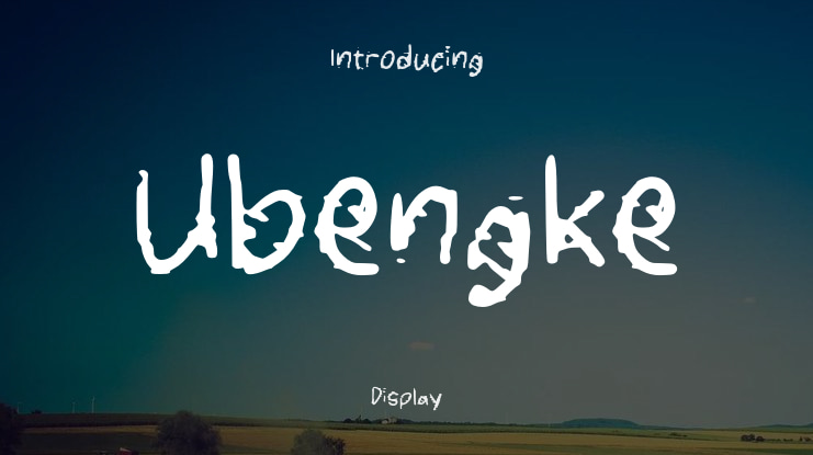 Ubengke Font