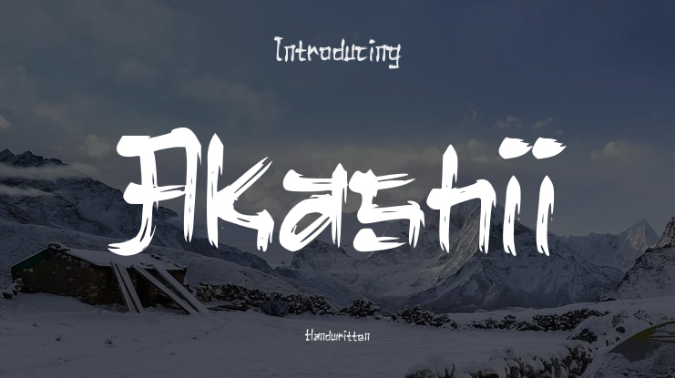 Akashii Font