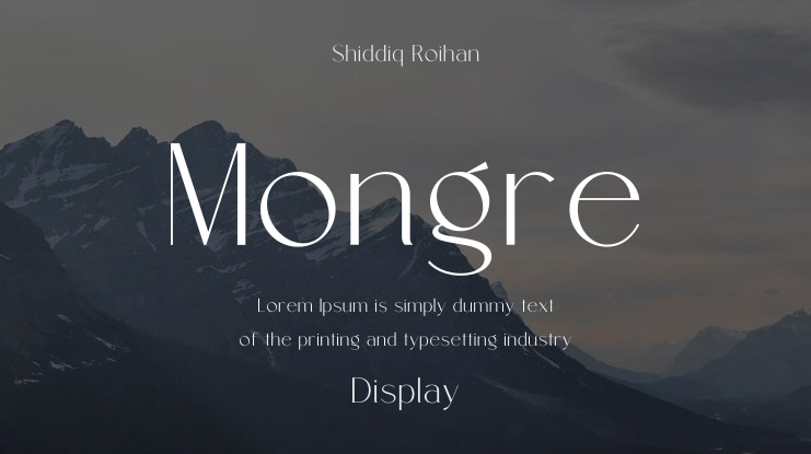 Mongre Font