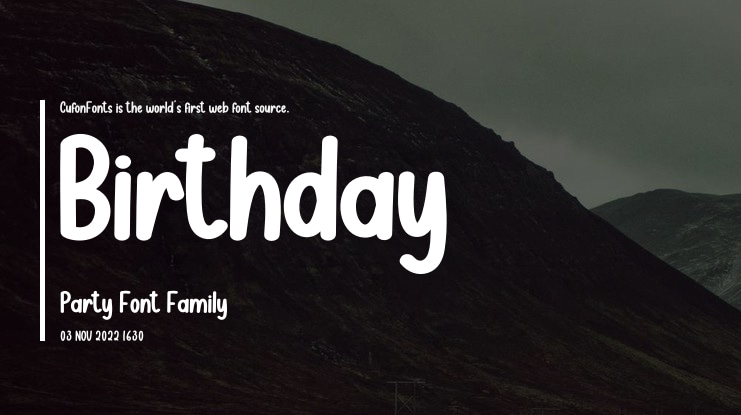 Birthday Party Font