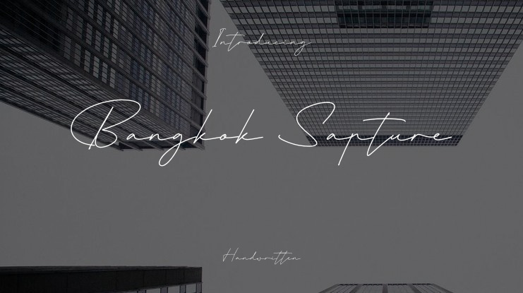 Bangkok Sapture Font