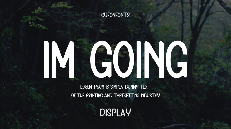 Im Going Font