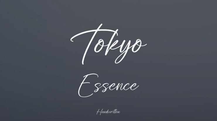 Tokyo Essence Font