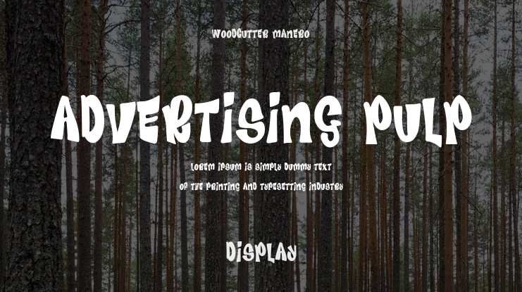Advertising Pulp Font
