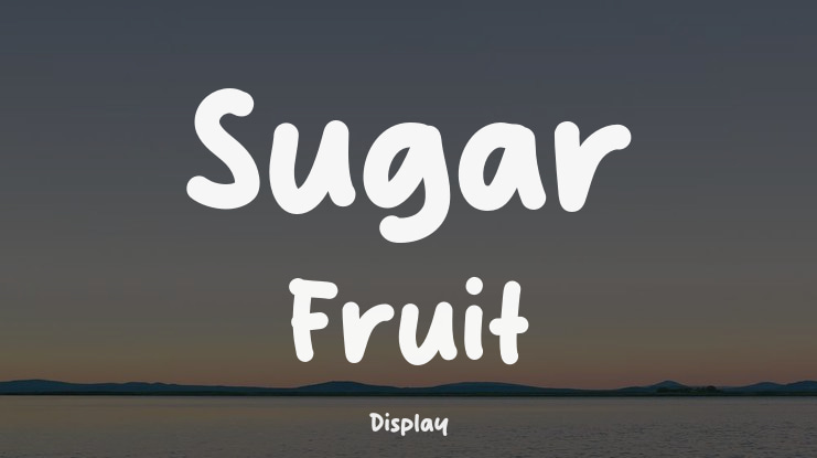 Sugar Fruit Font