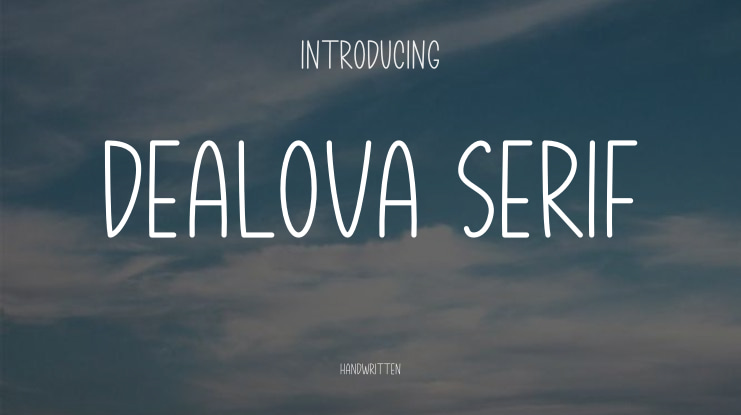 Dealova Serif Font
