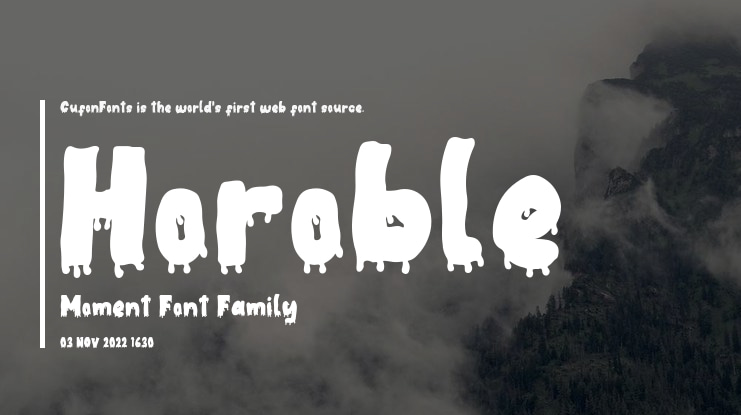 Horoble Moment Font