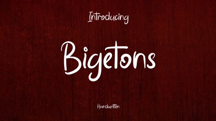 Bigetons Font