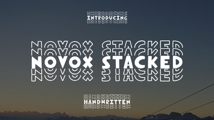 Novox Stacked Font