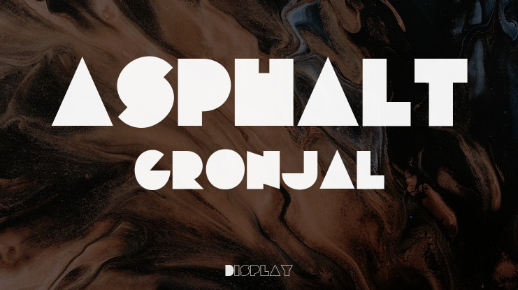 ASPHALT GRONJAL Font