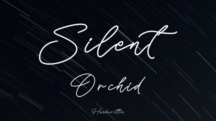 Silent Orchid Font