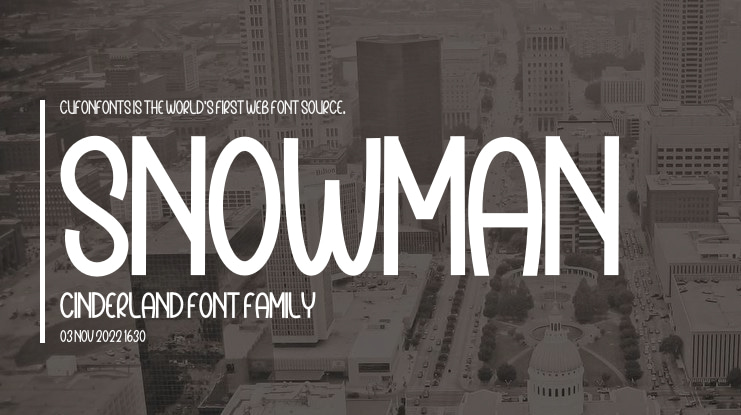 Snowman Cinderland Font