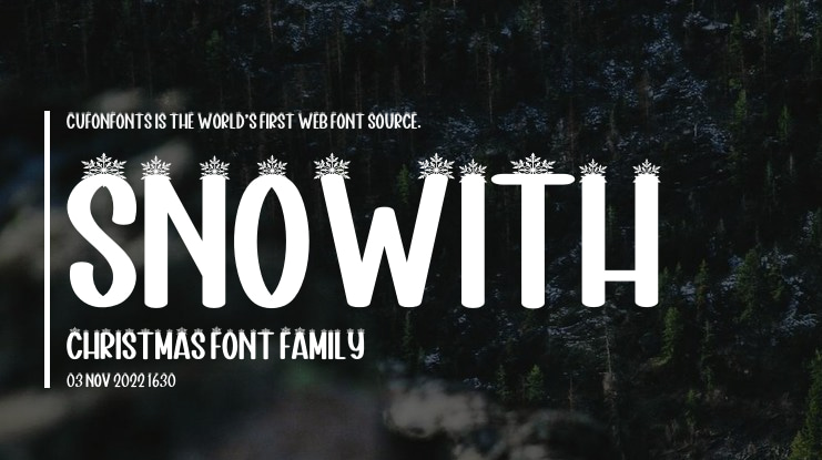 Snowith Christmas Font