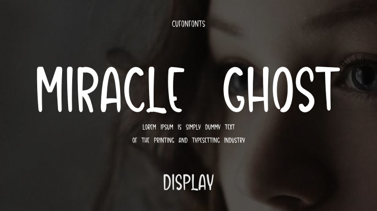 Miracle Ghost Font